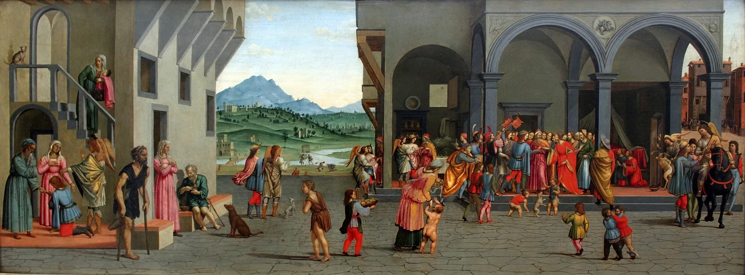 Scene dalle storie di Tobia - Staatliche Museen, Berlin